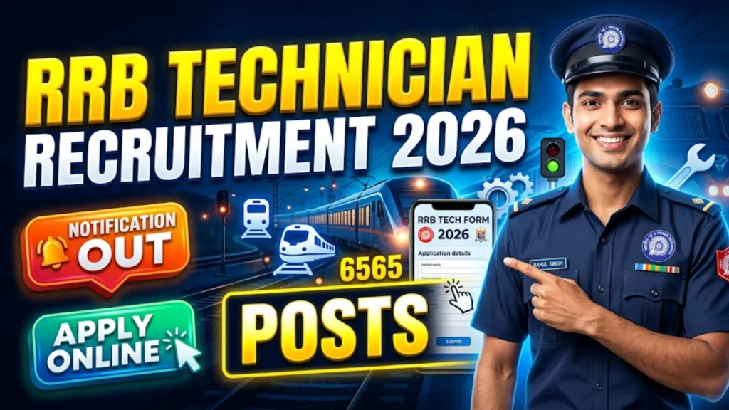 RRB Technician Recruitment 2026 Notification Out for 6565 Posts, Apply Online from 30 June